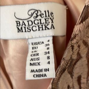 Size 4 Badgey Mischka formal two piece